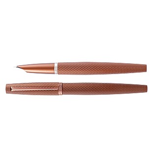 Diplomat Viper Brown Guilloche Stylo Plume