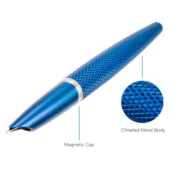 Diplomat Viper Blue Guilloche Fountain pen