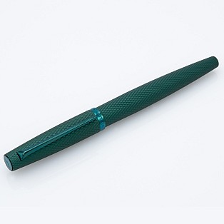 Diplomat Viper Green Guilloche Roller