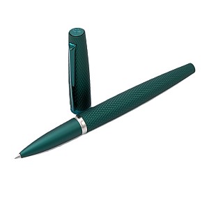 Diplomat Viper Green Guilloche Rollerball