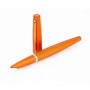 Diplomat Viper Orange Guilloche Fountain pen