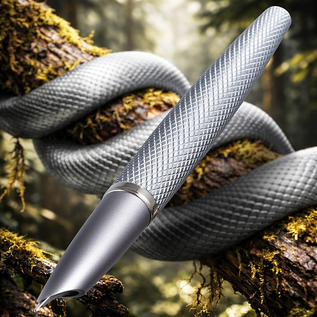 Diplomat Viper Silver Guilloche Fountain pen