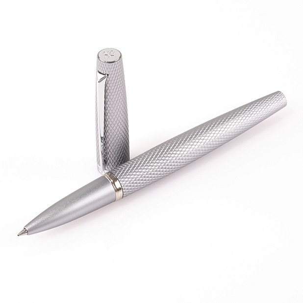 Diplomat Viper Silver Guilloche Rollerball
