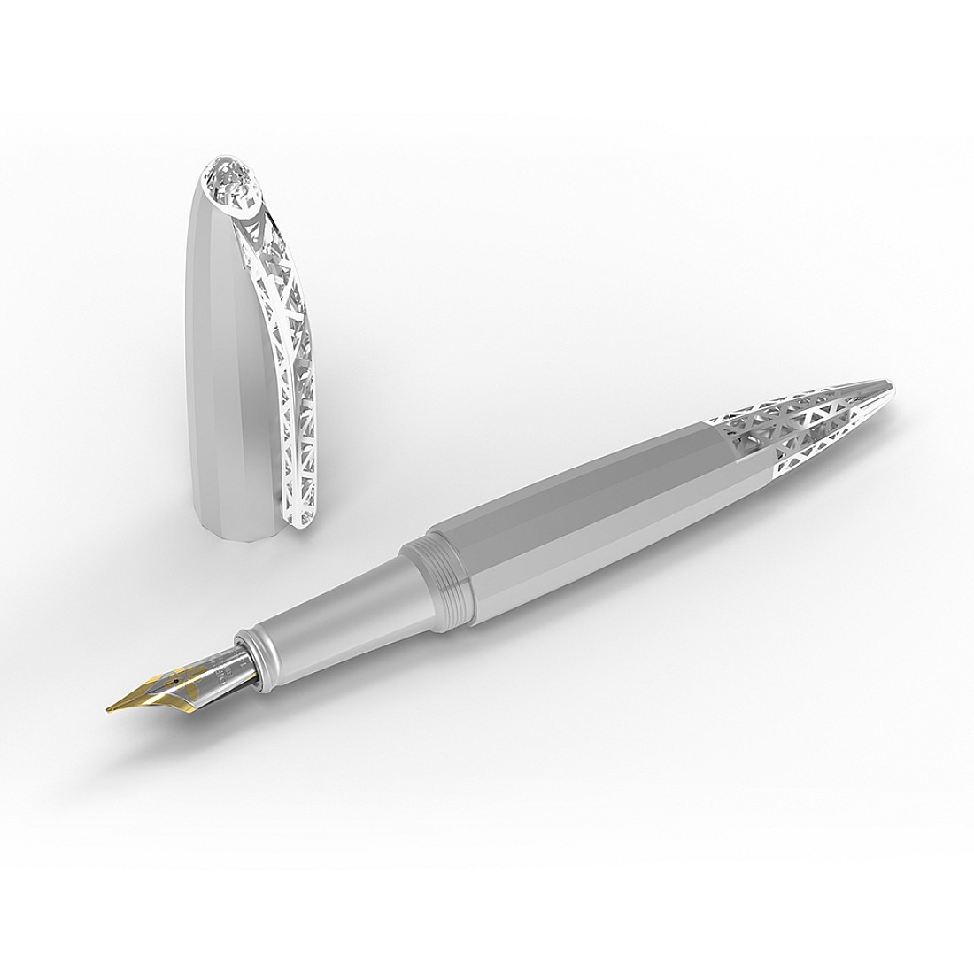 Diplomat Zepp Chrome Fountain pen
