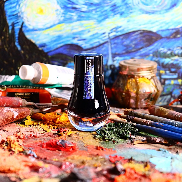 Dominant Industry Painter Series Vincent Van Gogh No.032 Starry Night (Pearl) 25ml Frasco de tinta
