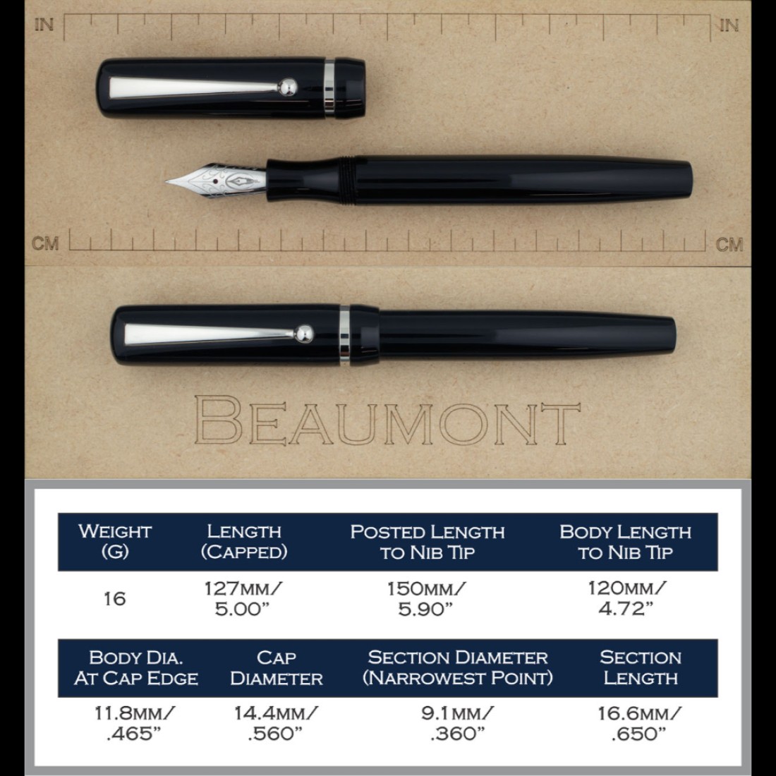 maag Logisch Deuk Edison Beaumont Fireball ST Fountain Pen - Vulpen / Fountain pen |  Appelboom.com