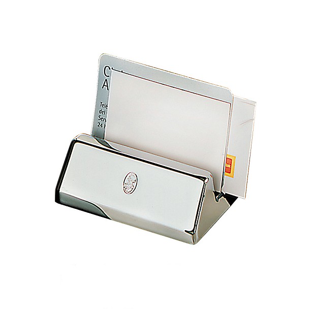 Card Holders - El Casco Shiny Chrome Business Card Holder