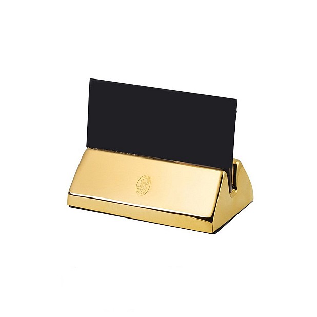 El Casco Gold Business Card Holder