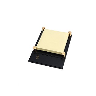 El Casco Gold & Black Post-it Holder