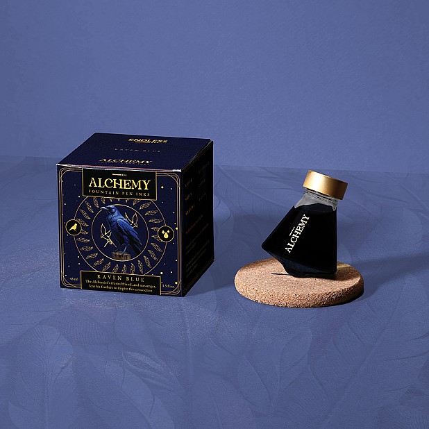 Endless Alchemy Raven Blue 45ml Butelka atramentu