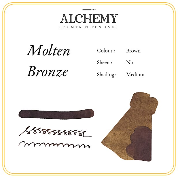 Endless Alchemy Molten Bronze 45ml Butelka atramentu