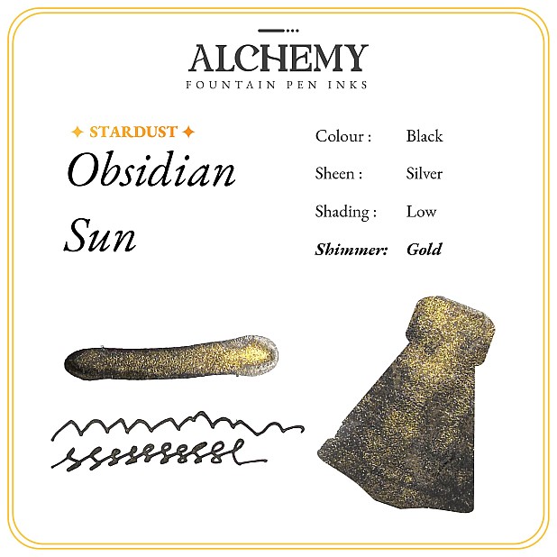 Endless Alchemy Obsidian Sun 45ml Butelka atramentu