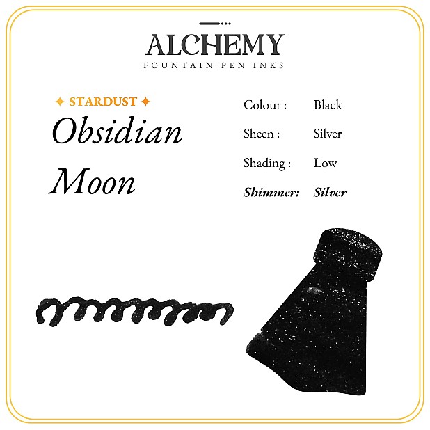 Endless Alchemy Obsidian Moon 45ml Butelka atramentu