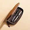 Endless Companion Brown Adjustable Pen Pouch (Double)