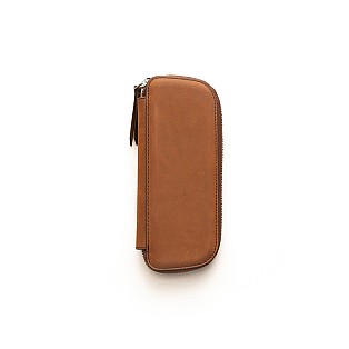 Endless Companion Brown Adjustable Pen Pouch (Double)