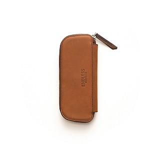 Endless Companion Brown Adjustable Pen Pouch (Double)