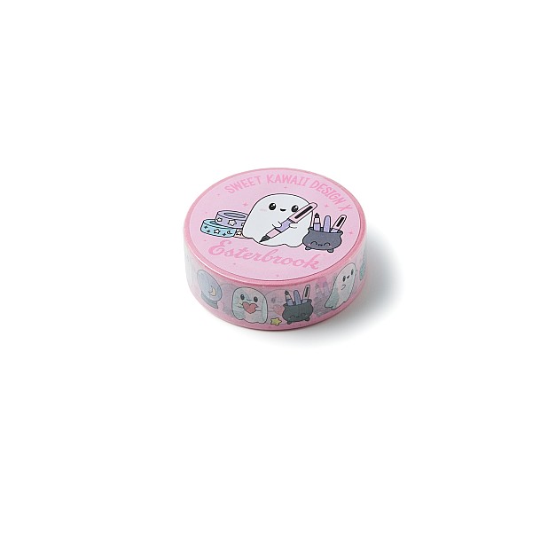 Esterbrook Sweetly Haunted Pink Ghosts Washi Tape