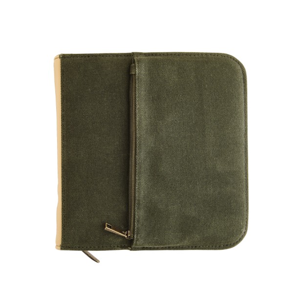 Esterbrook 20 Slot Canvas Zipper Pen Case Army Green