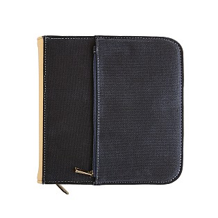 Esterbrook 20 Slot Canvas Zipper Pen Case Navy Blue
