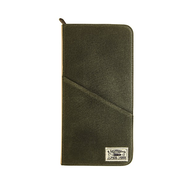 Esterbrook 40 Slot Canvas Zipper Pen Case Army Green