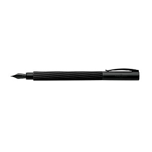 Faber-Castell Ambition Italic Obsidian Black Caneta de Tinta Permanente