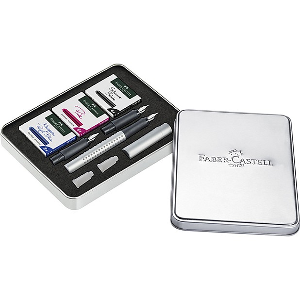 Faber-Castell Grip 2011 Silver Calligraphy Set