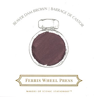 Ferris Wheel Press Autumn in Ontario Beaver Dam Brown 38 ml Ink Bottle