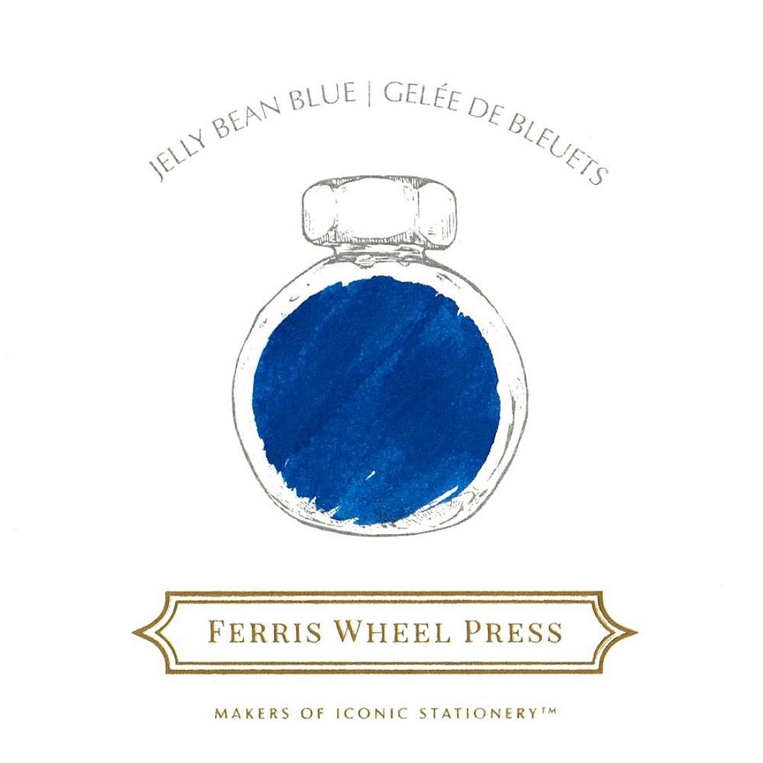 Ferris Wheel Press Gourmet Summer Jelly Bean Blue 85 ml Inkwell