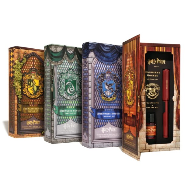 Ferris Wheel Press Harry Potter Hufflepuff House Carousel Caneta-tinteiro & Ink Set