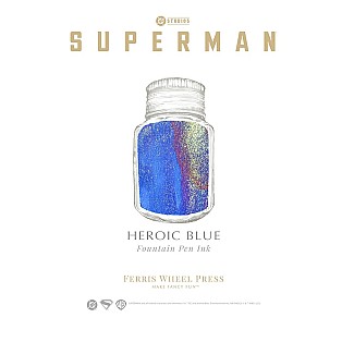Ferris Wheel Press Superman Heroic Blue 28 ml Ink Bottle