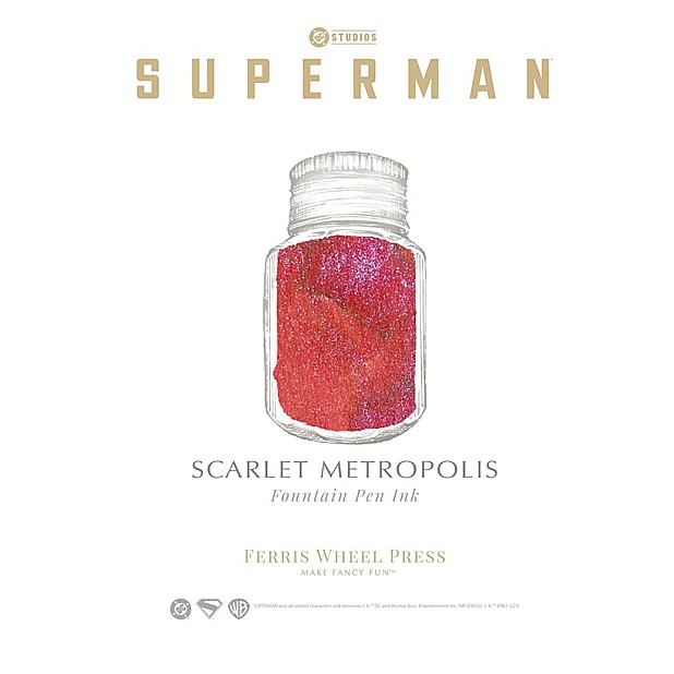 Ferris Wheel Press Superman Scarlet Metropolis 28 ml Tinteiro