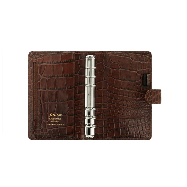 Filofax Classic Croc Chestnut Personal Organizador