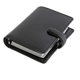 Filofax Finsbury Black Pocket Organizer