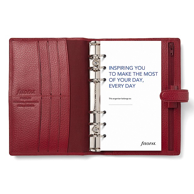 Filofax Finsbury Scarlet Personal Organizer