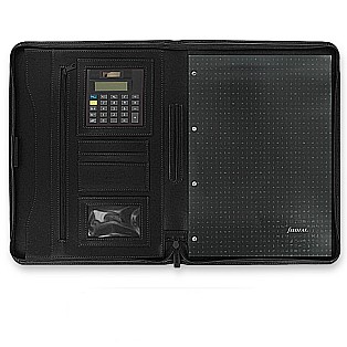 Filofax Metropol Black A4 Writing Case with Calculator