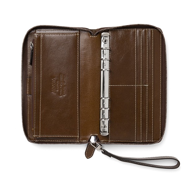 Filofax Malden Ochre Personal Compact Zip Organizer