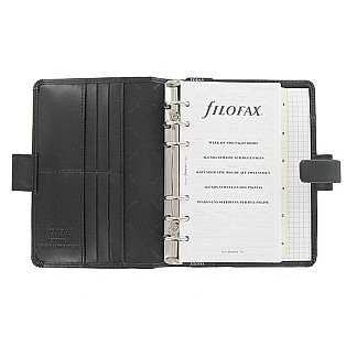 Filofax Metropol Black Personal Organizer
