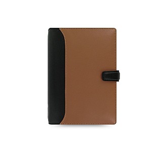 Filofax Nappa Taupe & Black Personal Organizer