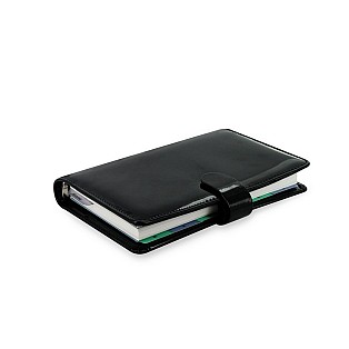 Filofax Patent Black Compact Organizer