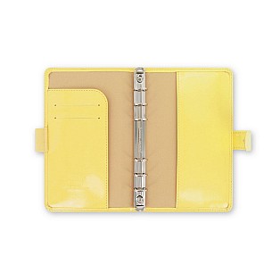 Filofax Patent Lemon Compact Organizer