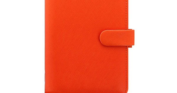 Organiseur Personnel Filofax Saffiano Bright Orange - Agenda 1 Semaine/2 Pages, Format Personnel | Agenda Cuir Effet Coloré - 9