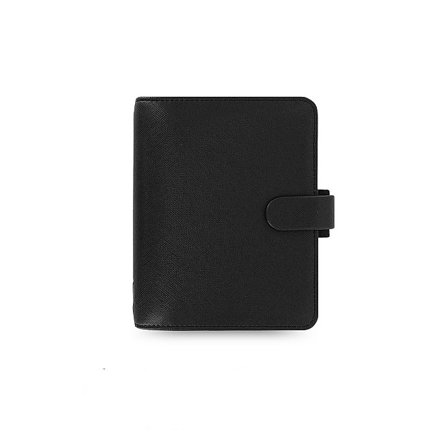 Filofax Saffiano Black Pocket Organizador