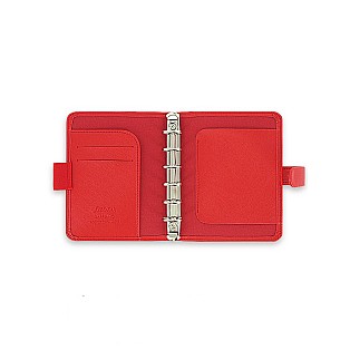 Filofax Saffiano Poppy Red Pocket Organizer