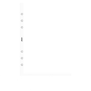 Filofax Refill A5 White Plain Notepaper