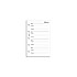 Filofax Refill Mini White Address Notepaper
