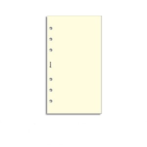 Filofax Refill Personal Cream Plain Notepaper