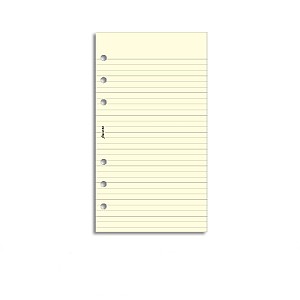 Filofax Refill Personal Cream Ruled Notepaper