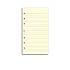 Filofax Refill Personal Cream Ruled Notepaper