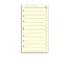 Filofax Refill Personal Cream To Do List
