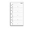 Filofax Refill Personal White Address Notepaper